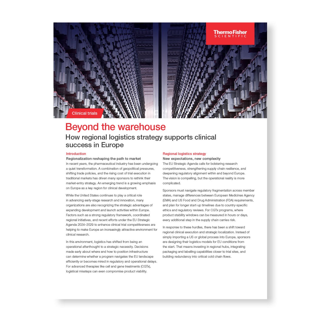 Thermo Fisher Scientific - Regional Clinical Logistics Strategy for Success in Europe thumbnail