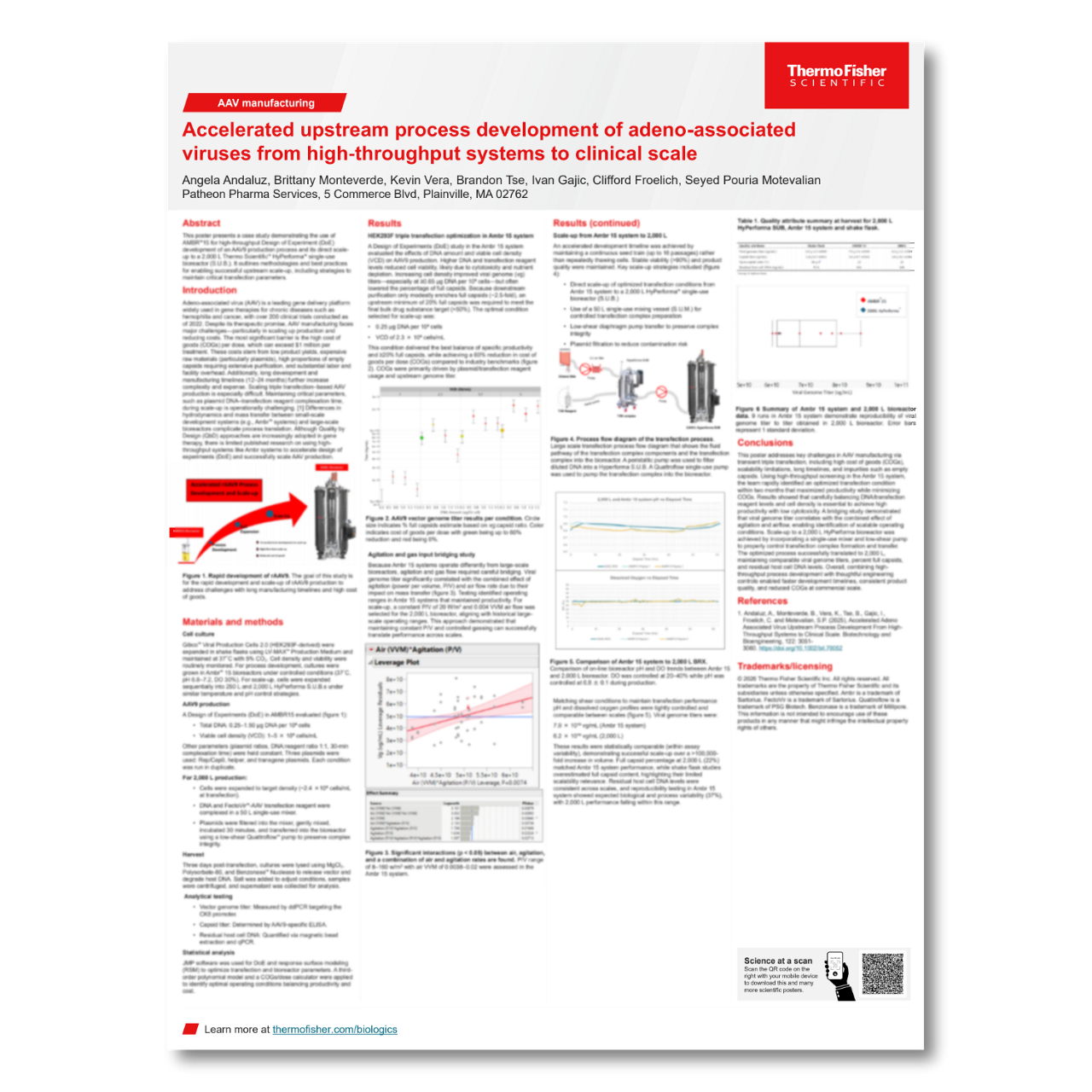 Thermo Fisher Scientific - Accelerated AAV Upstream Process Development and Scale-Up