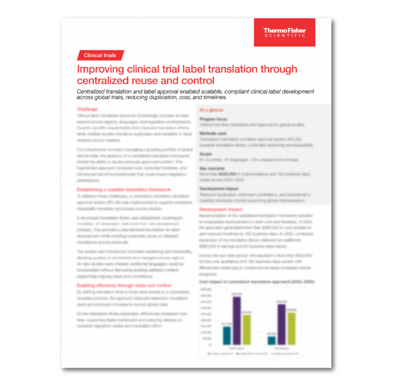 Thermo Fisher Scientific - Clinical Trial Label Translation with Centralized Control