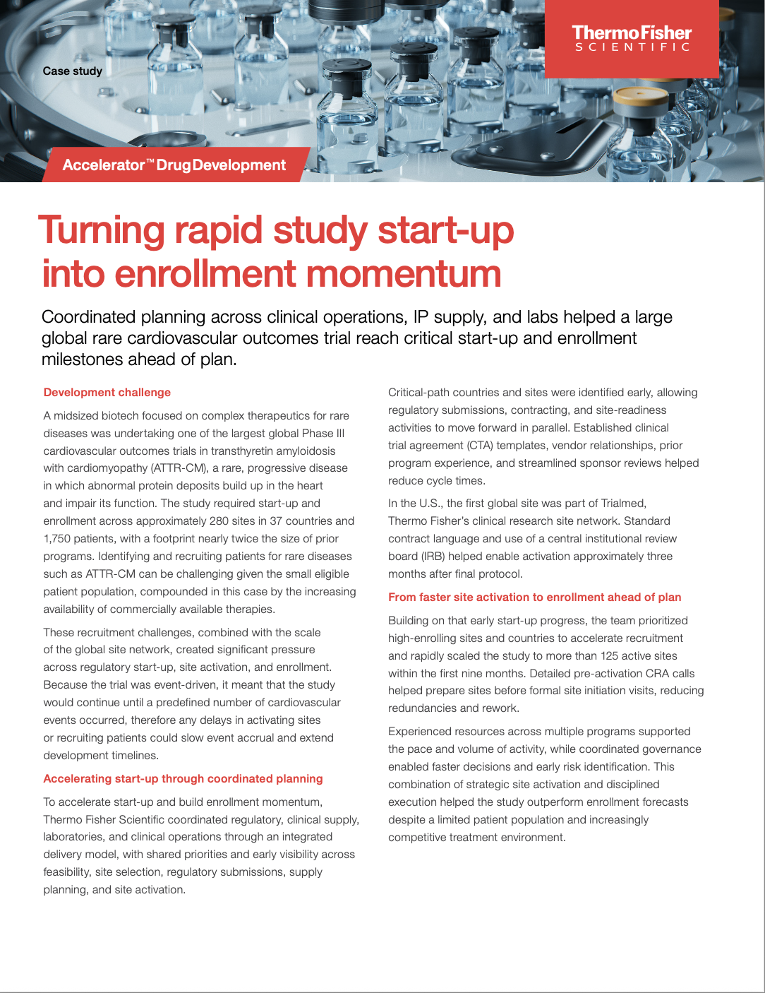Packaging & Labeling Support for Global Cell Therapy Program - Thermo Fisher Scientific
