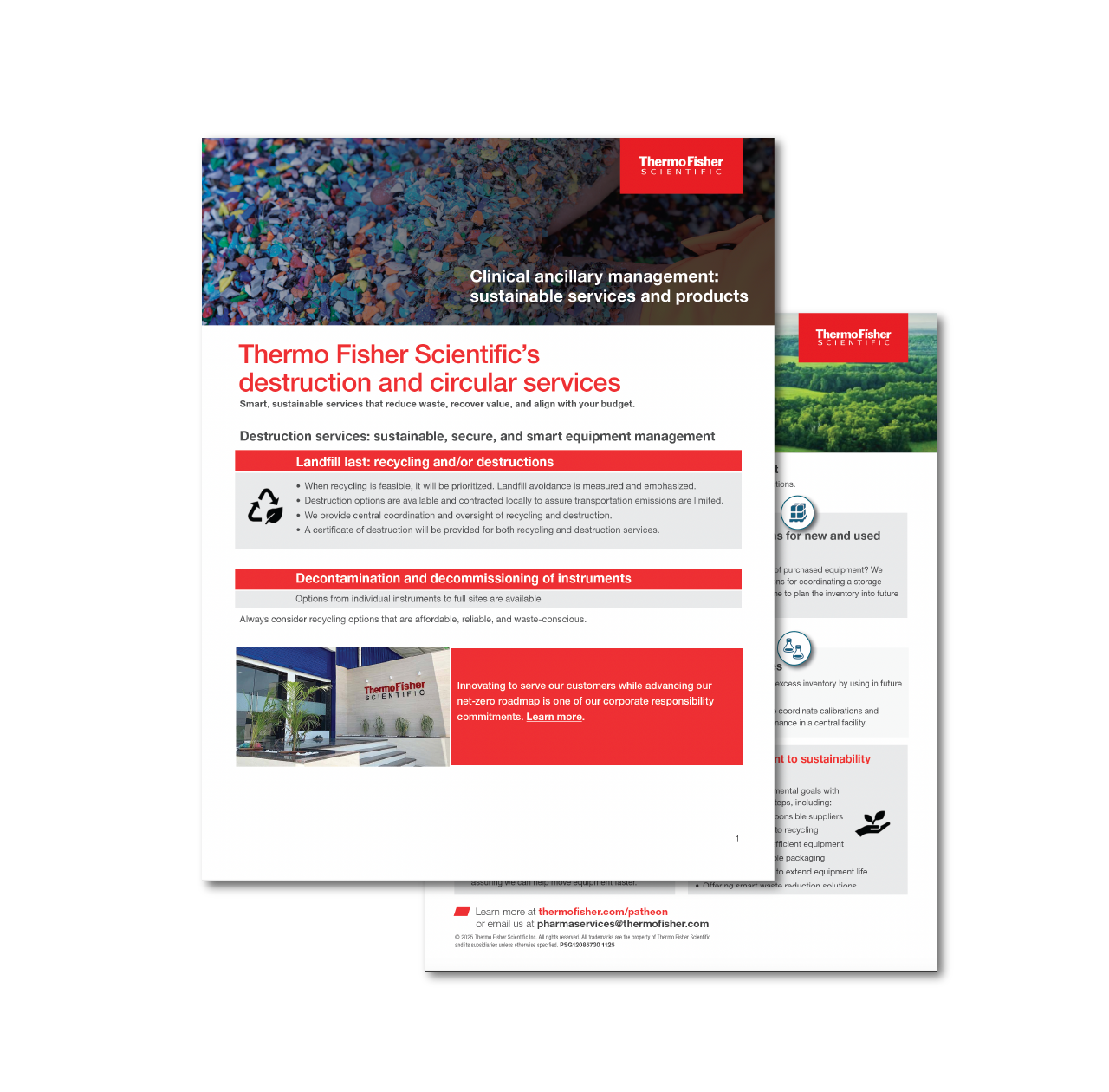 Clinical ancillary management: Sustainable services and products - Thermo Fisher Scientific