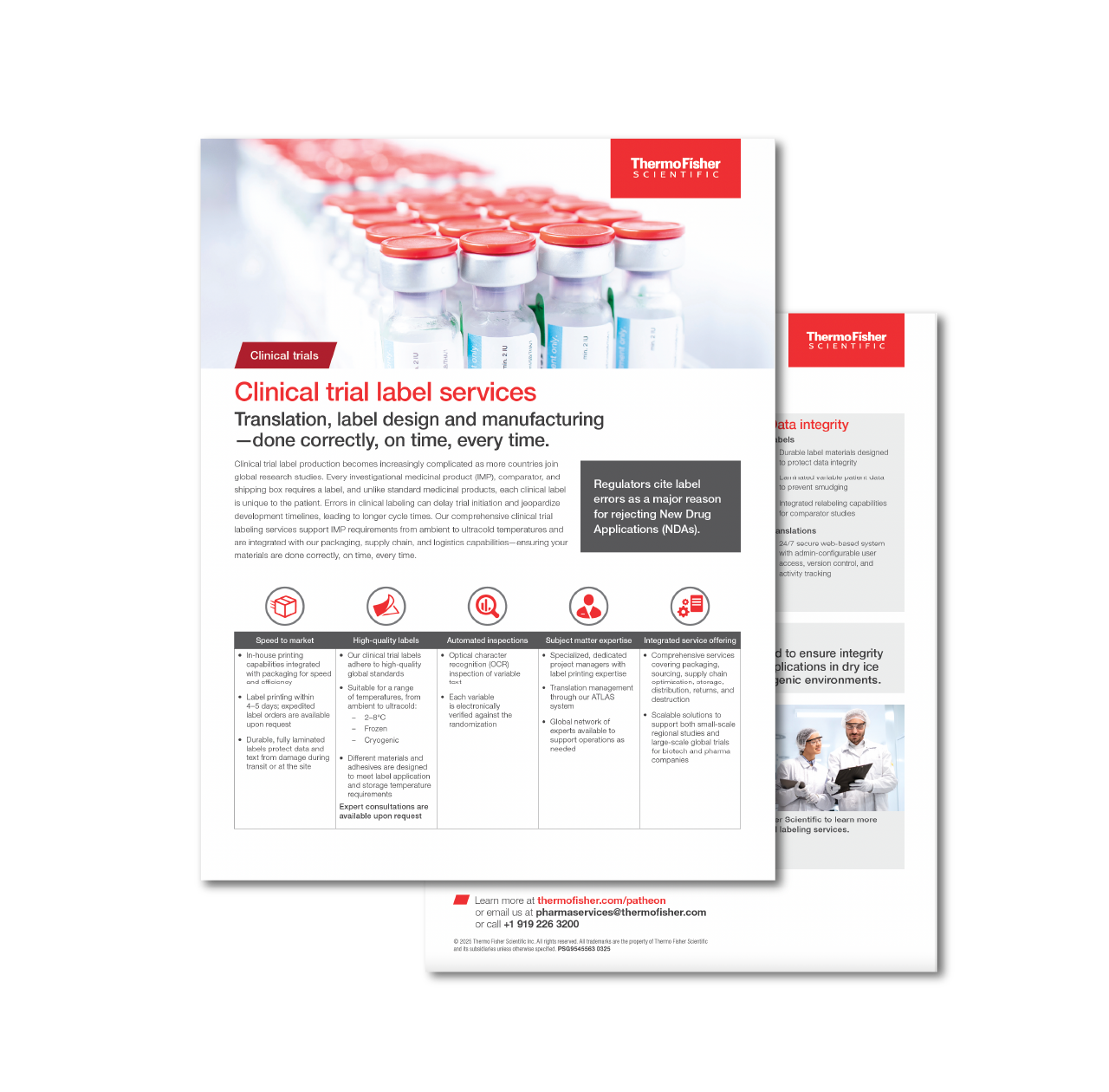 Clinical trial labeling services