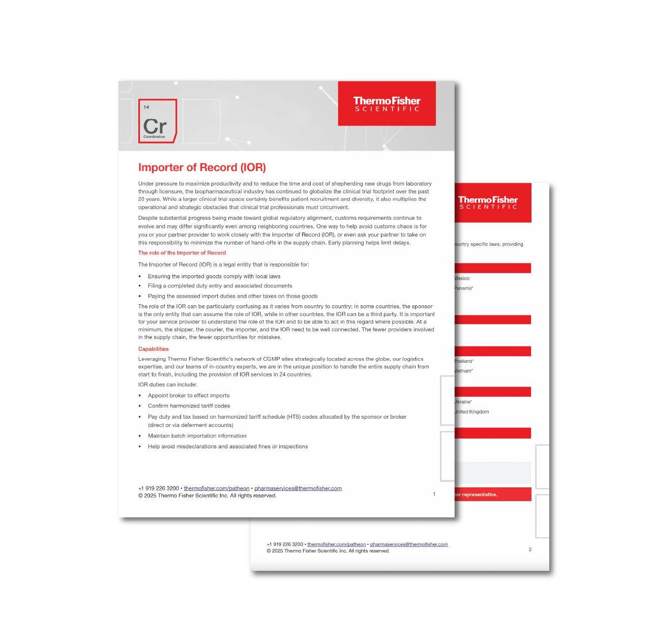 mporter of Record (IOR) Capability Fact Sheet