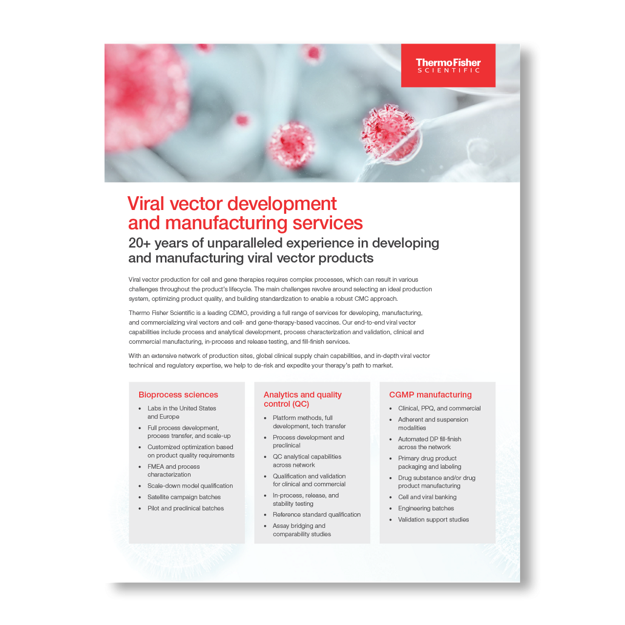 Viral Vector Development and Manufacturing Services