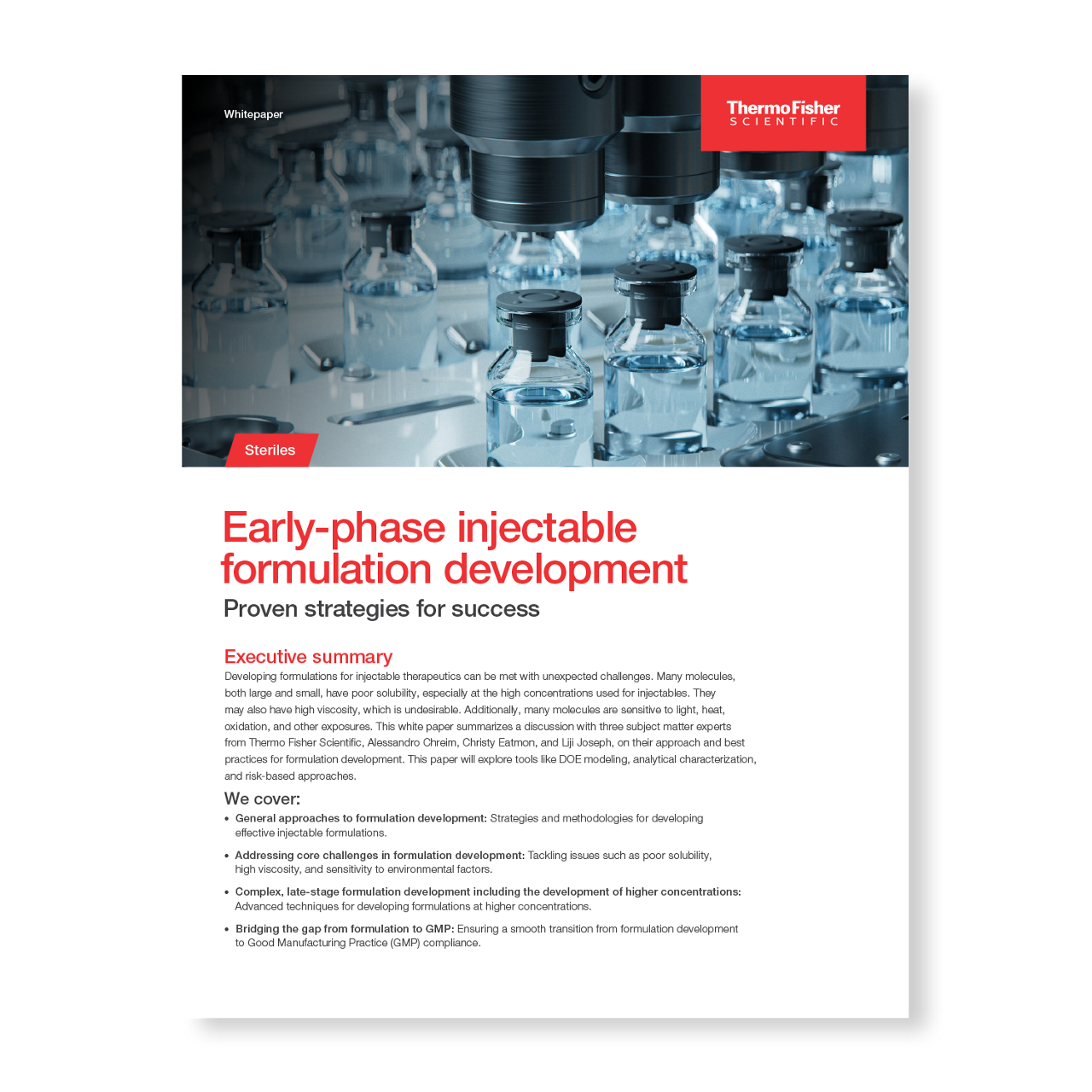 Early-phase Injectable Formulation Development Strategies